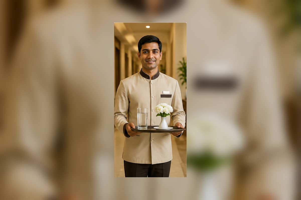 Hotel staff providing hospitality and housekeeping services