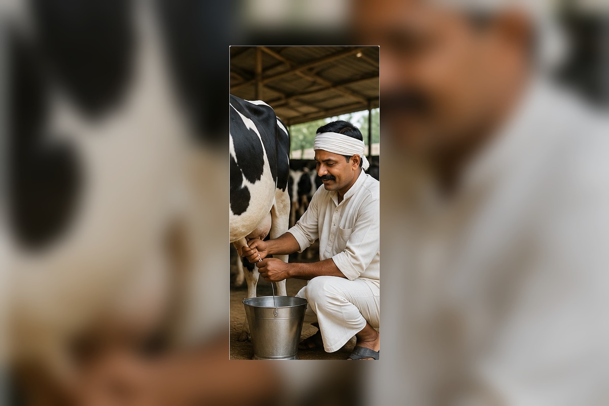 Dairy farmer providing cattle care and dairy farm assistance